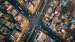 © Graphic Master - Aerial view highlighting the bustling roads of an Indian city