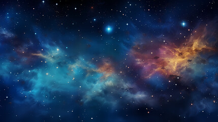 Wall Mural - Mysterious star themed gradient background with countless twinkling stars