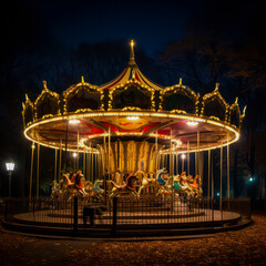 lifestyle photo new york central park merry go round.