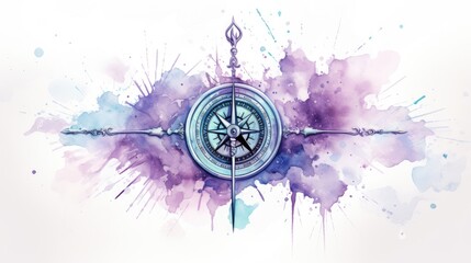 Wall Mural - Wind rose ,.Compass	