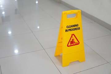 caution wet floor sign