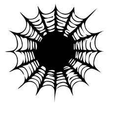 Wall Mural - Spider web set isolated 