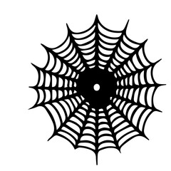 Wall Mural - Spider web set isolated 