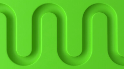 Poster - Green abstract 3d background. Smooth light, realistic graphics. 3d rendering