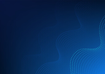 Poster - Abstract wave background, waves made from dots, the concept of data transmission of global internet network, hi-tech, wallpaper, screen, presentation, illustration, vector