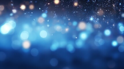 Christmas holiday background, lens flares, flakes, christmas environment, hot and blue colors, bengal lights, minimalist, garland, bokeh, awesome Christmas wallpaper Generative AI