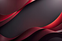 Abstract Metallic Red Black Frame Layout Design Tech Innovation Concept Background