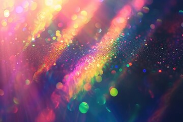 Wall Mural - multicolored retro holographic photo overlay with vintage effects