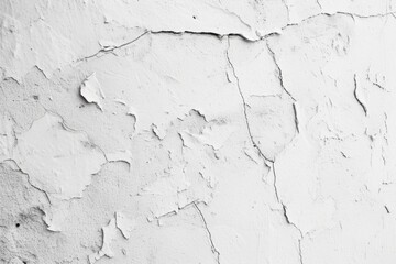 Poster - Retro white cement wall for vintage interiors.
