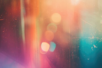 Wall Mural - multicolored vintage photo overlay with abstract effects.