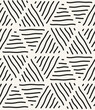 Vector seamless pattern. Hand drawn geometric swatch. Sloppy background with triangular doodles. Creative modern graphic design.	