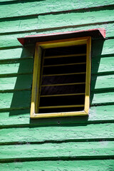 Wall Mural - Detail of colorful building at Caminito street in La Boca, Buenos Aires, Argentina..