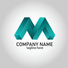 vector branding identity corporate vector logo letter m design