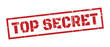 © IT'S ORA - Top secret stamp grunge red on white background. Print vector design.