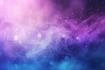 Poster - Ethereal cosmic dust cloud with stars abstract background. Dreamy nebula pattern. Design for backdrop, wallpaper, banner. 