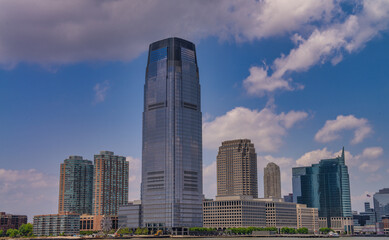 Sticker - Panoramic view of Jersey City, NJ