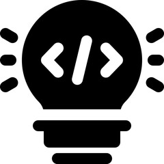idea icon. vector glyph icon for your website, mobile, presentation, and logo design.