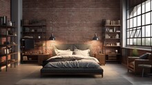 Include Textured Bedding, Like Quilted Or Woven Blankets, To Add Warmth And Coziness To The Industrial-inspired Spacear