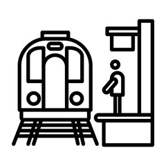 Sticker - Train Platform Icon