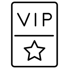 Wall Mural - VIP Pass Icon