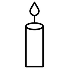 Canvas Print - Candle Icon