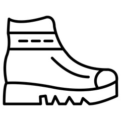 Poster - Winter Boot Icon