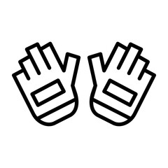 Sticker - Cycling Gloves Icon