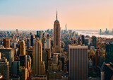 Fototapeta Miasta - Download view of New York City at sunset