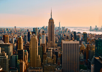 download view of new york city at sunset