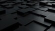 3D black block background with a super black, Futuristic OLED-friendly design, showcasing a high-tech and minimalist modern