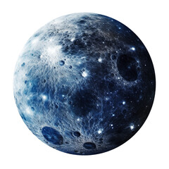 Wall Mural - moon isolated on transparent background.