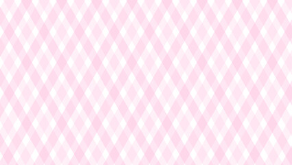 Wall Mural - Pink diagonal checkered as a background