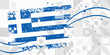 Greek background, Greece banner - vector illustration