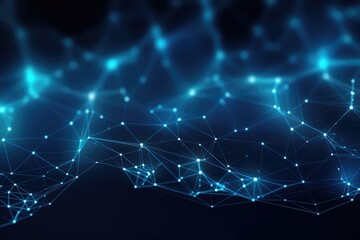  - a photo showcasing a dark blue background adorned with lines and dots, creating an intriguing and vi