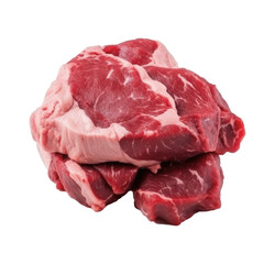 Wall Mural - Steak beef meat isolated on transparent background.