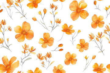 Wall Mural - Pastel Floral Seamless Pattern