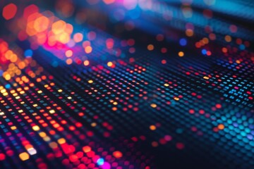 Aufkleber - A mesmerizing display of vibrant electric blue light patterns emitted from a screen, evoking a sense of technological wonder and abstract beauty