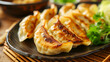 pan-fried gyoza dumplings asian cuisine