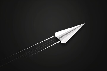 Poster - An ethereal masterpiece, the paper airplane's elongated tail delicately dances with the light, evoking a sense of wonder and intrigue through its abstract design