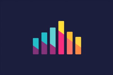 Aufkleber - Vibrant electric blue bars burst from the dark canvas, showcasing the artistry and dynamic design of this colorful graphic screenshot
