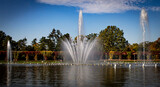 Fototapeta Tęcza -  Wroclawska Fontanna Located on the exhibition grounds of historical and cultural value. The fountain is considered the largest in Poland