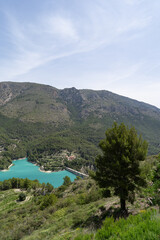 Wall Mural - The lake of Guadelest in Spain.