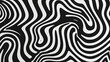 © Lin_Studio - black and white pattern of curved waves and wavy lines