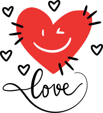 Love, happy valentine's day, valentines day typography t-shirt design