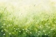 Watercolor dreamy enchanted wildflower meadow landscape background for nature season illustration