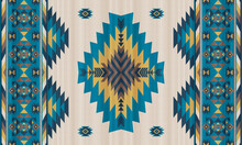 American Tribal Ethnic Native Pattern.Traditional Navajo,Aztec,Apache,Southwest And Mexican Style Fabric Pattern.Abstract Vector Motifs Pattern.For Fabric,clothing,blanket,carpet,woven,wrap,decoration