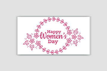 Wall Mural - women day social media ,women's day banner design