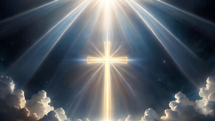 Poster - Cross shaped light beams