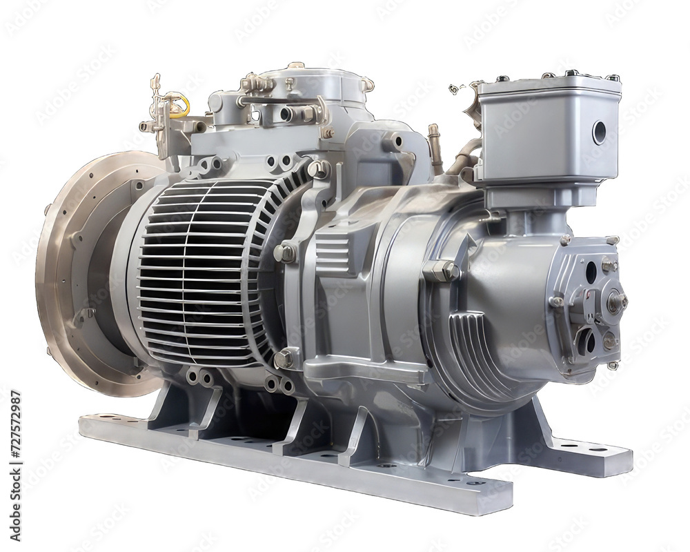 Compressor Engine isolated on white background. Compressor on png ...