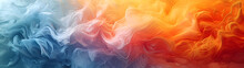 Multicolored Background Of Smoke And Water